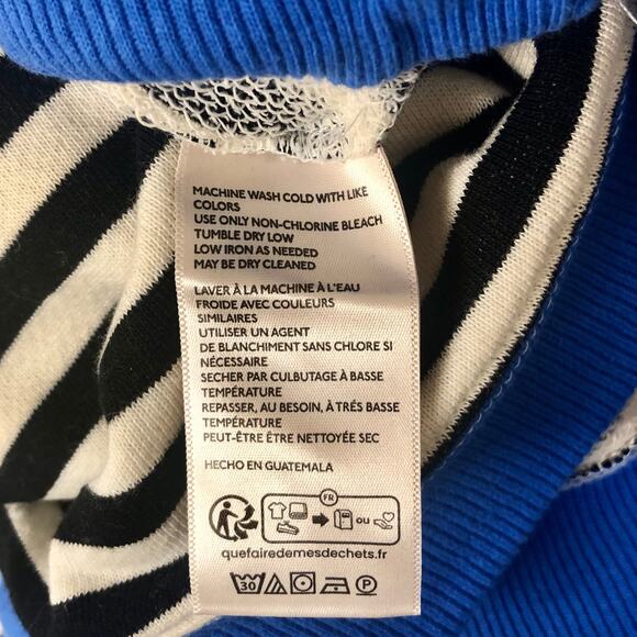 NWOT We the Free / Free People Classic Striped Oversized Crewneck in Black Combo - Picture 11 of 13